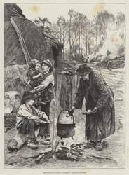 Agricultural Scenes, December, Charcoal Burners
